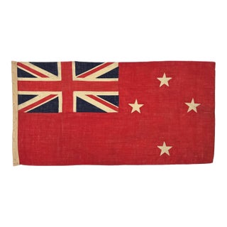 Vintage Wool Flag of New Zealand, Red Ensign For Sale