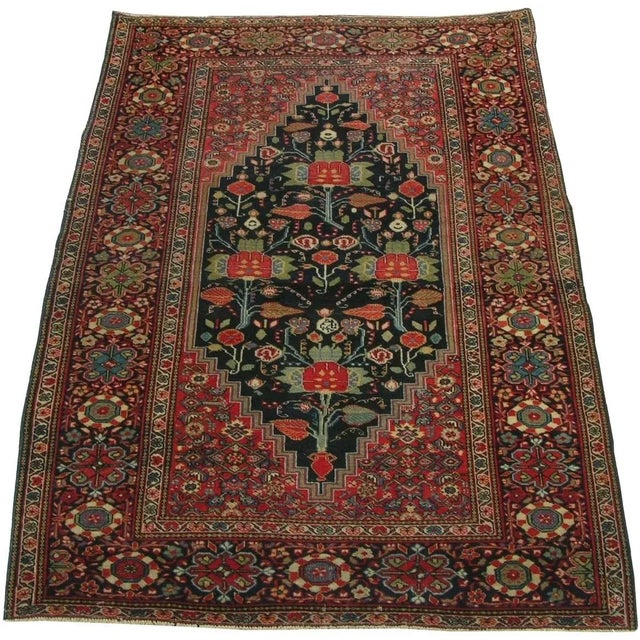 Antique Saruk Rug 5.1x3.5 For Sale - Image 4 of 4