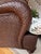 2000 - 2009 A Pair, Hickory Chair Lounge Chairs and Ottomans by Mark Hampton, Custom Upholstered in Colefax & Fowler For Sale - Image 5 of 18