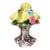 Vintage Italian Hand Painted Centerpiece Majolica Lemon Pedestal For Sale