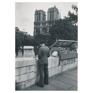 Man, Notre Dam, 1955, Black & White Photograph For Sale