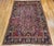 Vintage Persian Heriz Serapi Rug, Hand-Knotted Wool, All-Over Geometric Pattern, Red & Navy, 7x10 For Sale In Chicago - Image 6 of 14