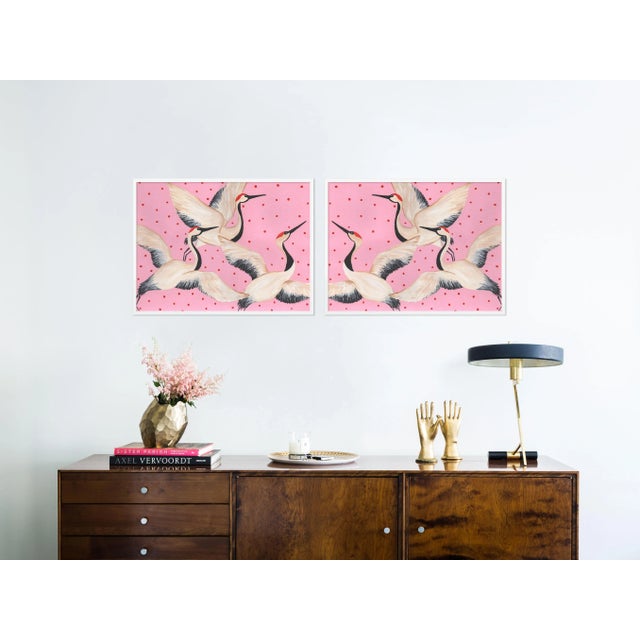 DESCRIPTION: Babette, Cleo & Estelle Diptych by Willa Heart in White Framed Paper, Large Art Print SPECIFICATIONS: Type:...