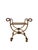 This is a charming gilded metal faux rope curule stool with tassel feet, having a knotted central stretcher. It was...