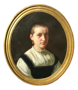 Louis Guerard, Portrait, 1845, Oil on Canvas, Framed