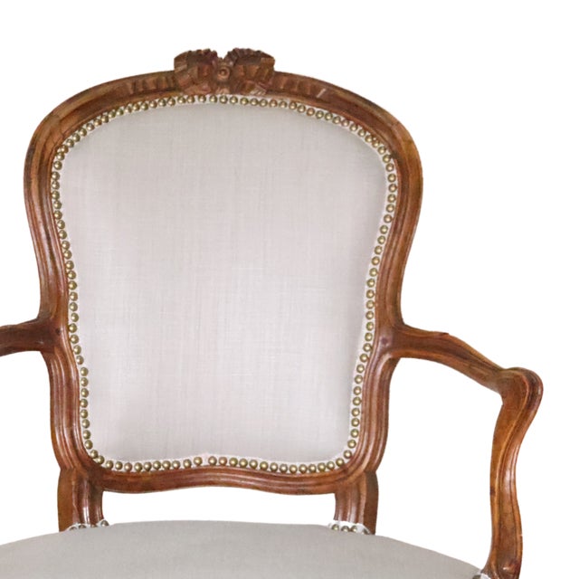 18th Century 1700s Louis XVI Armchair For Sale - Image 5 of 6
