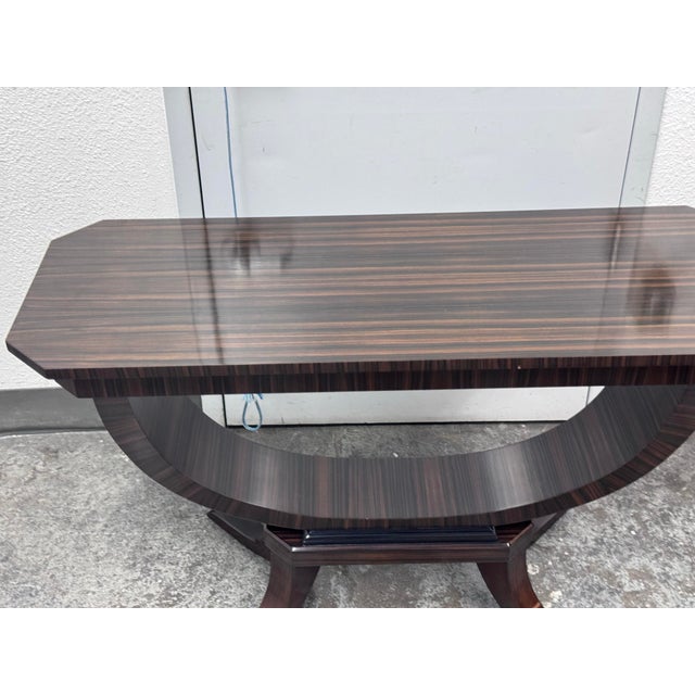 C. Mariani Antiques Macassar Ebony Console Table For Sale - Image 10 of 12
