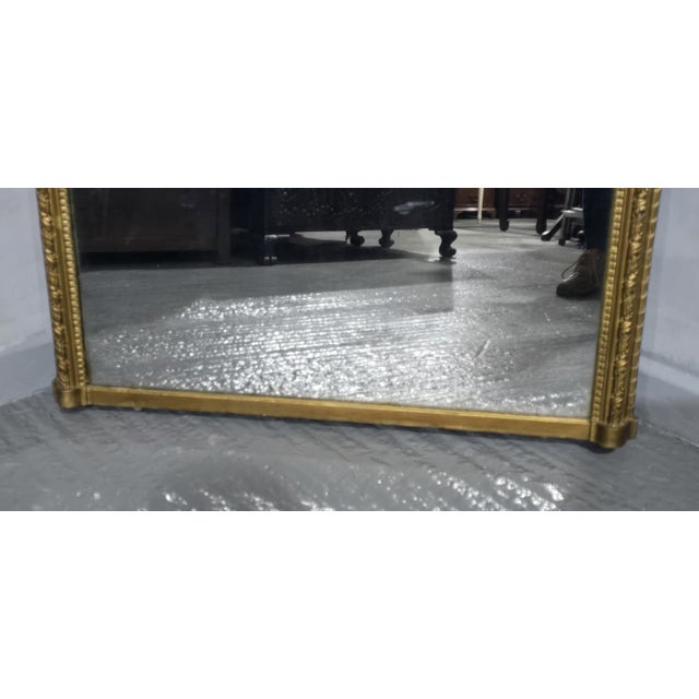 Victorian Gilt Overmantle Mirror, 1880s For Sale - Image 4 of 8