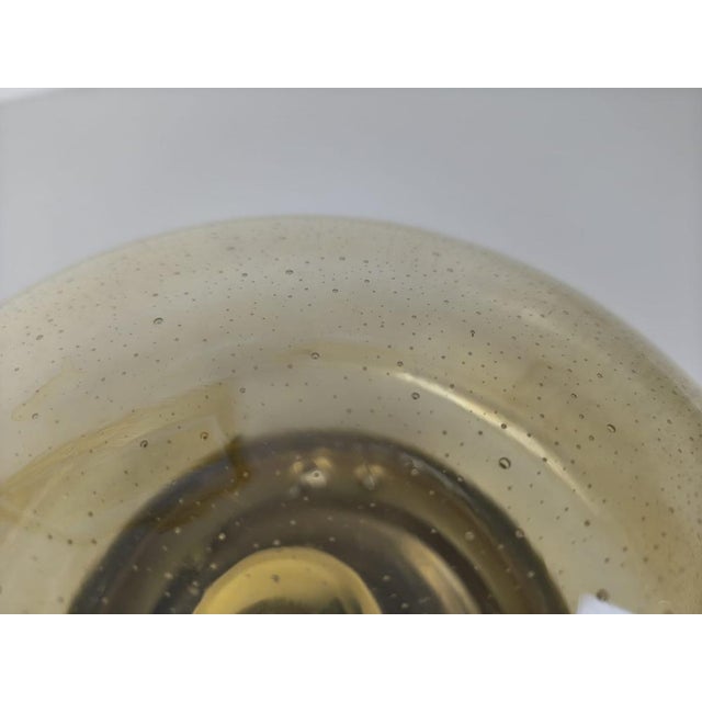 Metal Italian Space Age Bubble Glass Ceiling Light, 1970s For Sale - Image 7 of 18