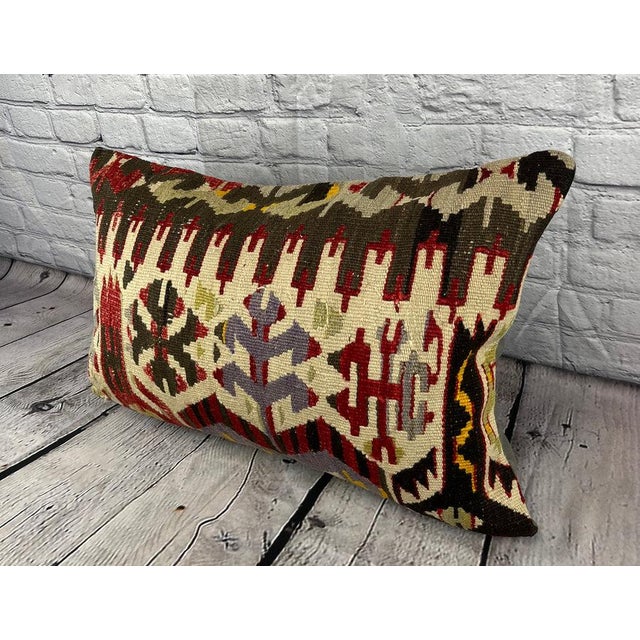Vintage Pillow Case Turkish Kilim Pillow Decorative Kilim Pillow Dry cleaning only. PILLOW INSERT IS NOT INCLUDED