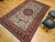 Ivory Vintage Persian Isfahan Rug, Hand-Knotted Wool, Floral Pattern, Ivory & Red, 7x11 For Sale - Image 8 of 18