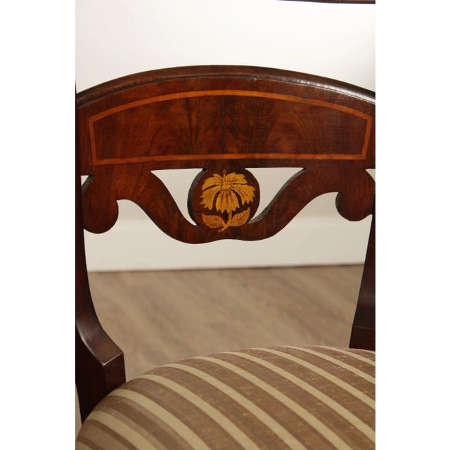 Early 19th Century American American Classical Period Mahogany Side Music Chair For Sale - Image 11 of 13