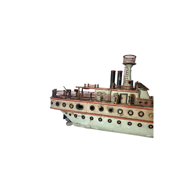 Folk Art Ship Model Early 20th Century For Sale - Image 11 of 13