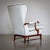Wood Mid-20th Century Pair of Wingback Armchairs, attr. to Paolo Buffa, Italy For Sale - Image 7 of 14