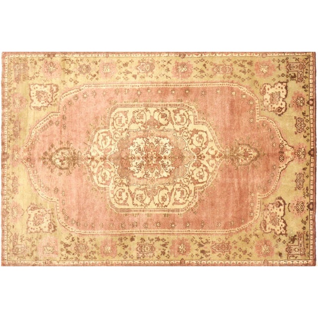 Textile 1960s Turkish Oushak Rug For Sale - Image 7 of 7