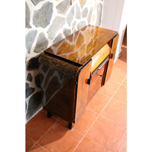 Brown Mid-Century Modern Bar Cabinet For Sale - Image 8 of 10