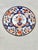 Stunning antique Imari dining plates, set of 3. Navy coloring with orange, gold and white accents. Perfect to use as...
