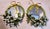 1970s Tole Petite Choses Vintage Round Mirrors With Forget-Me-Nots & Bow- A Pair For Sale - Image 5 of 5