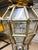 Brass Early 20th Century Brass & Beveled Glass Lantern Pendant Light For Sale - Image 8 of 10