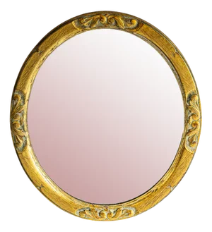 Vintage Louis XVI Style Oval Guilded Mirror, 1950s