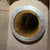For your consideration, a round infinity wall mirror featuring a textured silver-finished frame and a glowing tunnel of...