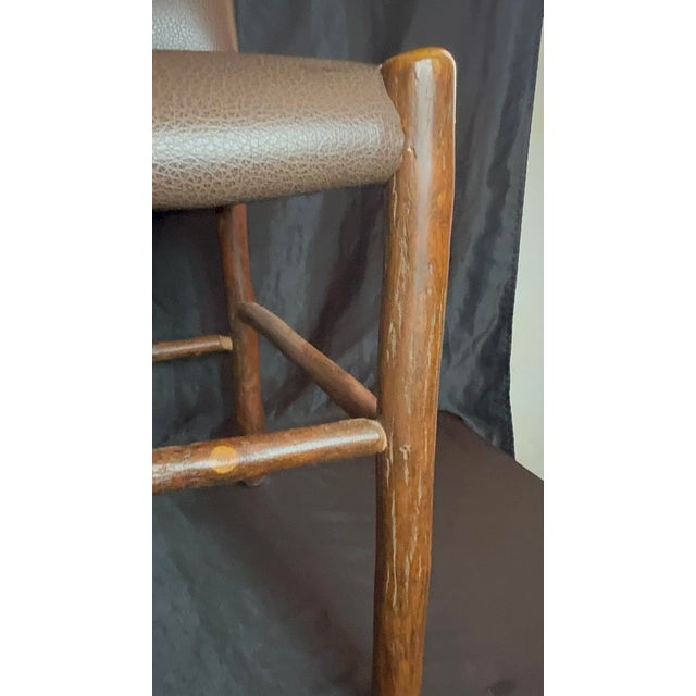 Old Hickory Furniture Co. Vintage Signed Old Hickory Lodge Chair, Handcrafted For Sale - Image 4 of 9