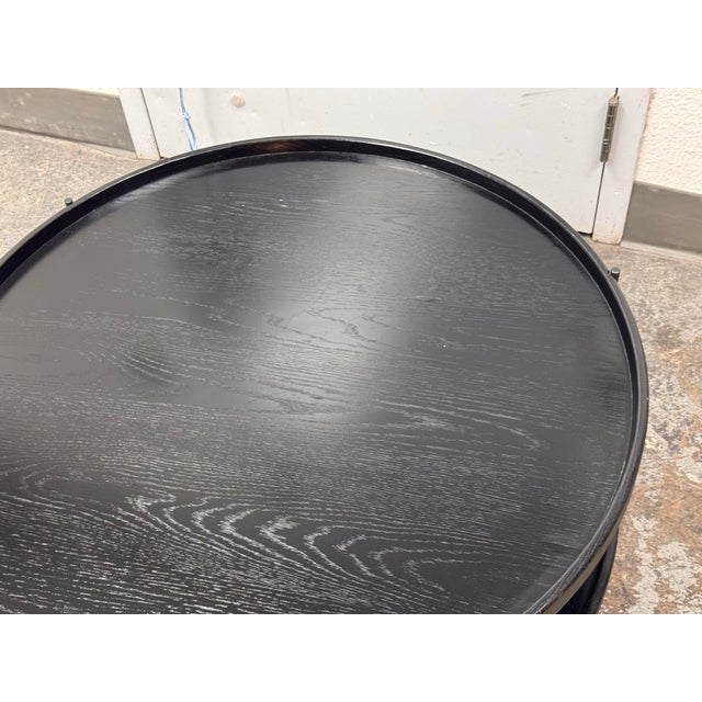 Noir for Anthropologie Tiered Oak Coffee Table For Sale - Image 10 of 12