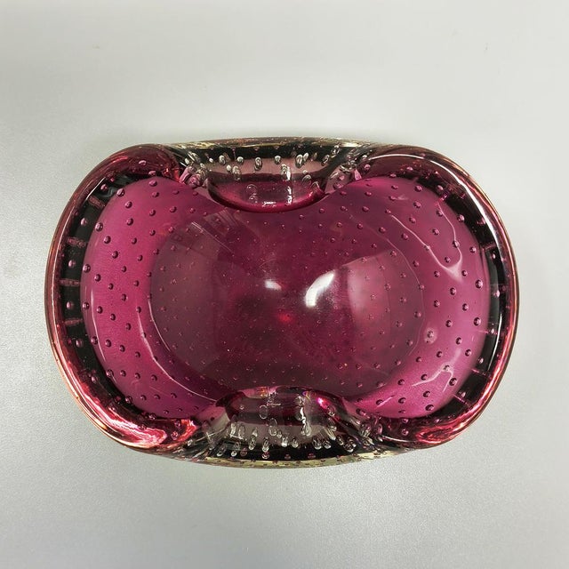 Glass Vintage Italian Ashtray by Flavio Poli for Seguso, 1960s For Sale - Image 7 of 8