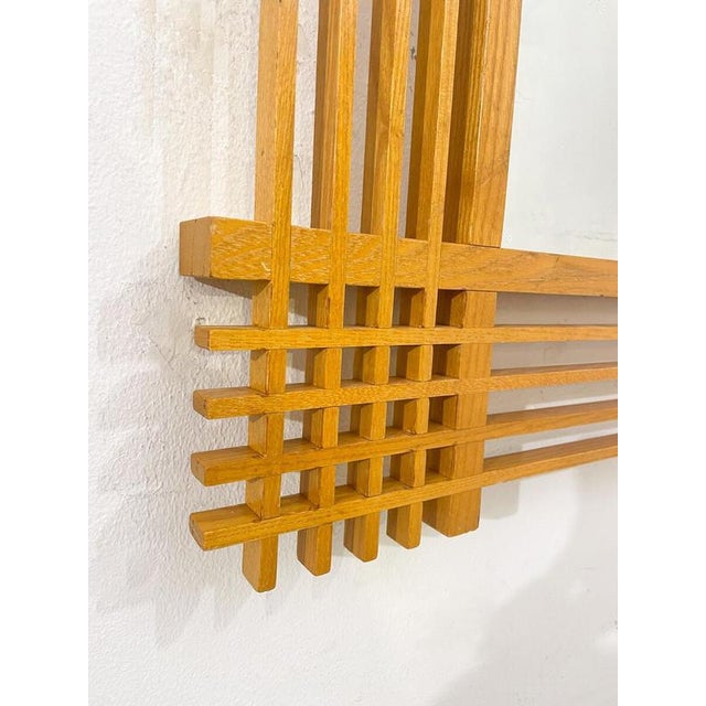 Ettore Sottsass Mid-Century Modern Mirror attributed to Ettore Sottsass, Italy, 1950s For Sale - Image 4 of 6