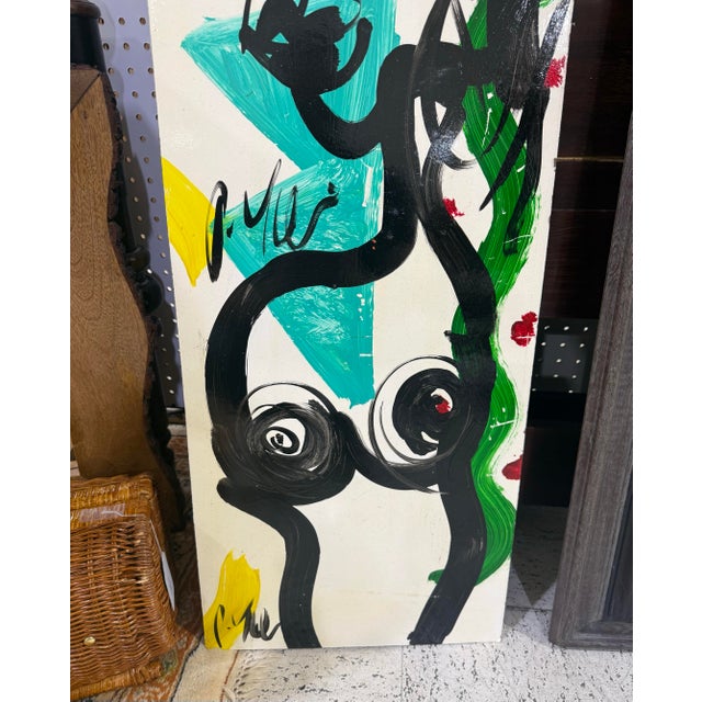 Oil on Board Painting by listed artist Peter Robert Keil 49x13 Excellent condition Double signed This medium-sized oil on...