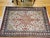 Vintage Persian Qum Area Rug, Hand-Knotted Silk, Floral Pattern, Ivory & Navy, 3x5 For Sale - Image 9 of 18