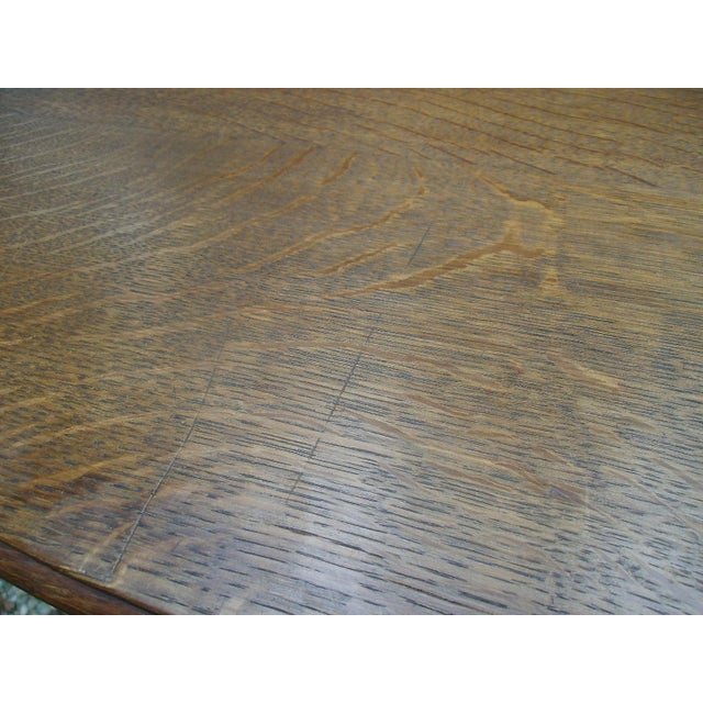 Antique France Art Nouveau Dressing Table in Oak, 1890s For Sale - Image 11 of 15