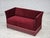 Danish 2-Seater Sofa in Cherry-Red Velour, 1970s For Sale - Image 14 of 17
