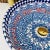 Metal Moroccan Ceramic Hand Painted Blue Ceramic Top Sink for Bathroom For Sale - Image 7 of 7