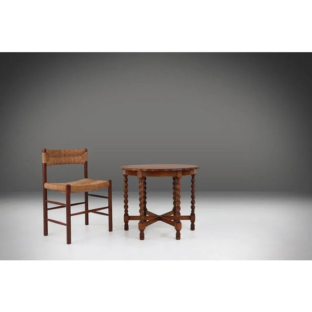 Rustic Oak Side Table, 1890s For Sale - Image 3 of 12