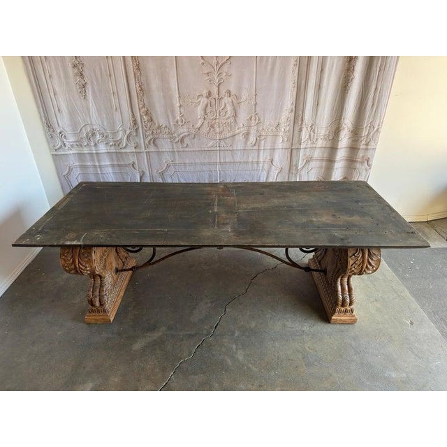 Italian Tuscan Revival Extendable Dining Table For Sale - Image 17 of 18