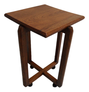 Art Deco Amsterdam School Oak Side Table, 1890s