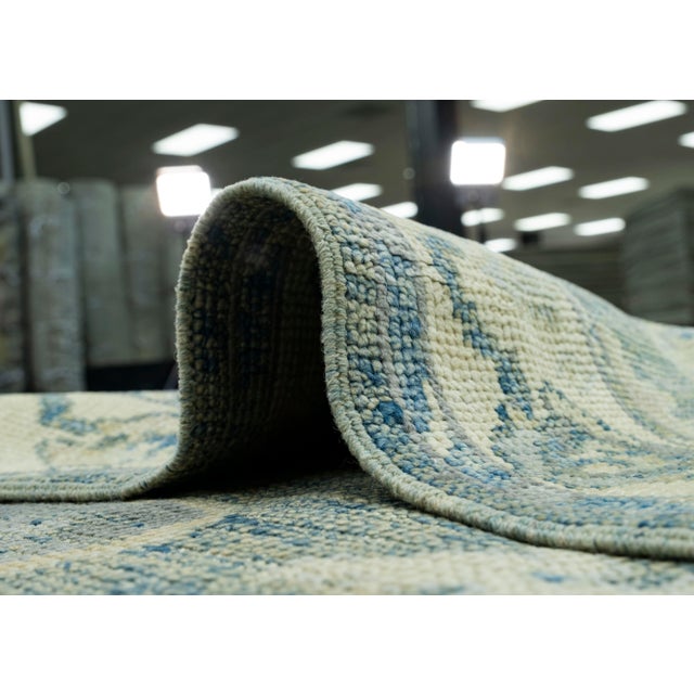 Textile Turkish Oushak Runner Rug 2'11" x 18' #18006 For Sale - Image 7 of 8