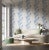 Contemporary Harlequin Lady Alford Wallpaper in Porcelain / China Blue For Sale - Image 3 of 3