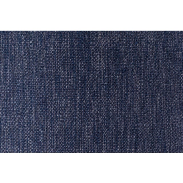 Vintage Swedish Flat-Weave Rug in Deep Indigo, Doris Leslie Blau Size: 6'7" × 9'0" (200 × 274 cm) This vintage Swedish...