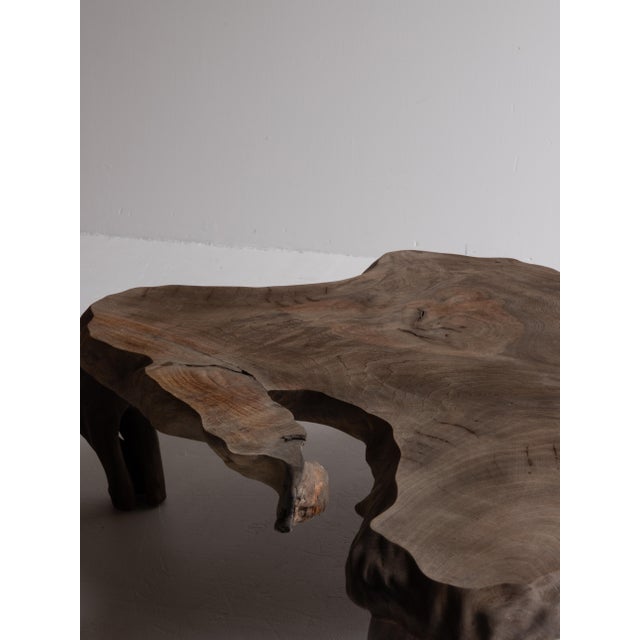 Japanese Antique Brutalist Low Table 1900s-1940s / Side Table Wabi Sabi For Sale - Image 17 of 18