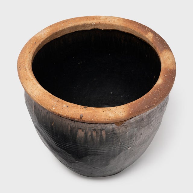 Chinese Chinese Glazed Garden Rain Pot, C. 1890 For Sale - Image 3 of 5