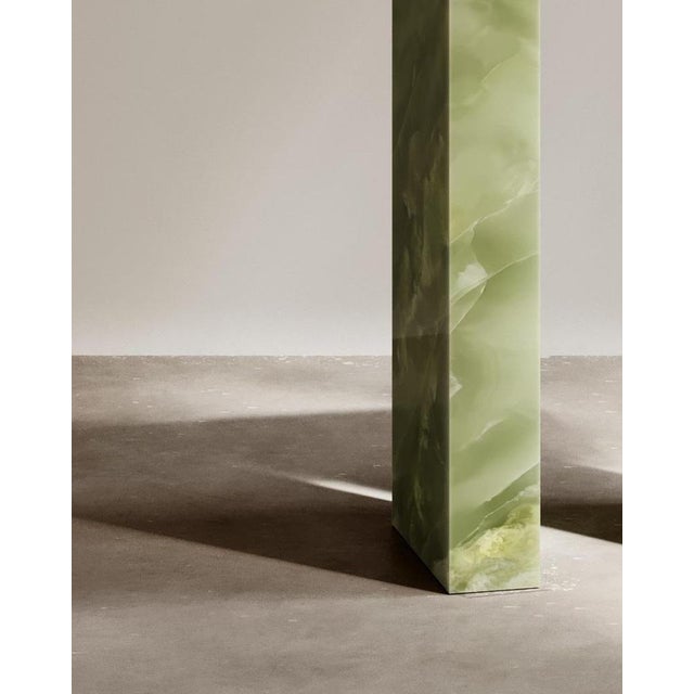 Not Yet Made - Made To Order Journeyman Console Table in Natural Verde Onyx by Paloma Editions For Sale - Image 5 of 8