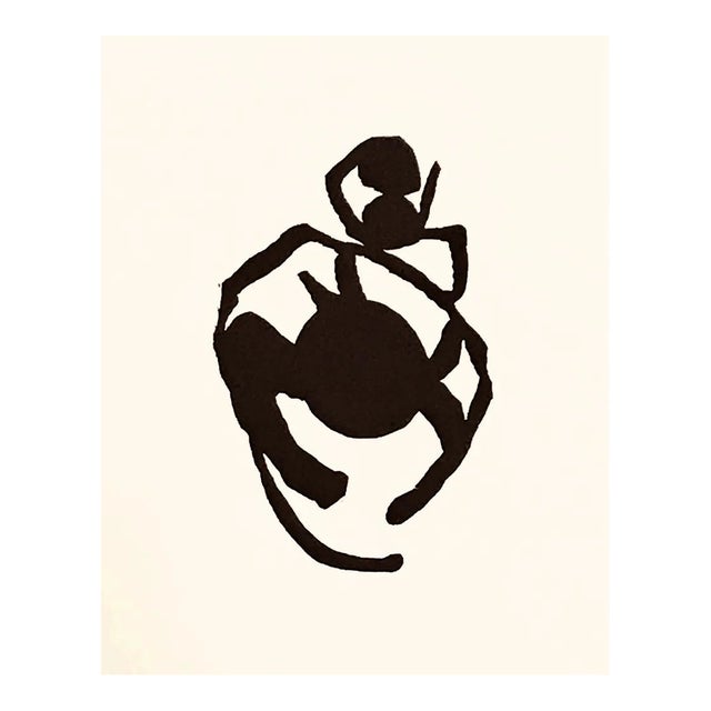 Jean Arp Woodcut Untitled B8 Published 1982 For Sale