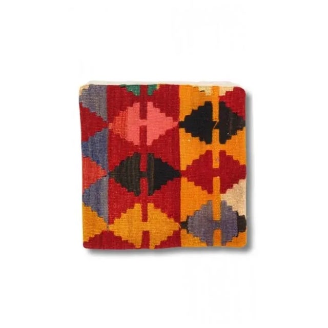 Traditional Vintage Hand Woven K147 Pillow 16" For Sale - Image 3 of 3