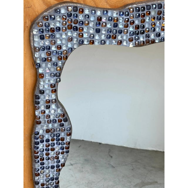 Postmodern Murano Glass Mosaic Biomorphic Mirror, Italy, circa 1990s For Sale In West Palm - Image 6 of 10