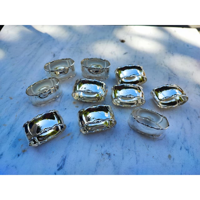 Art Nouveau Napkin Holders, 1890s, Set of 10 For Sale - Image 5 of 5