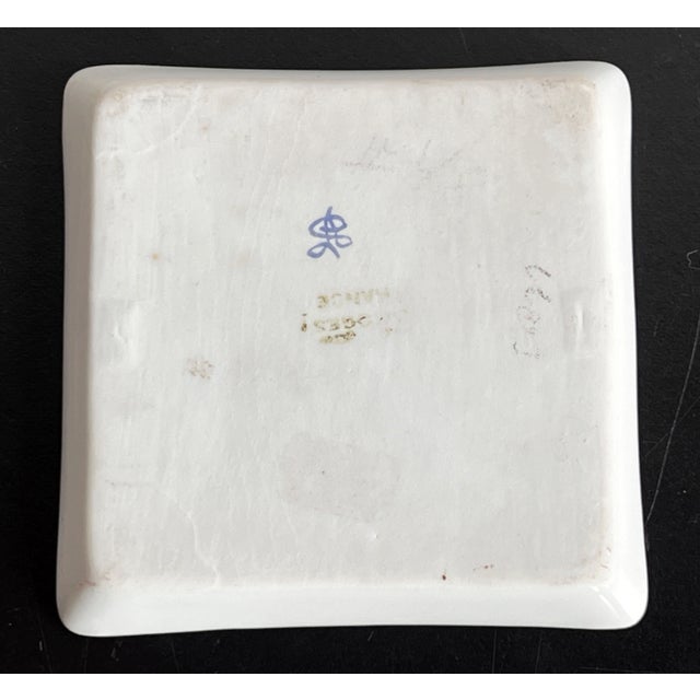 Antique Limoges Porcelain Hand Painted Playing Cards Pin / Tip Tray For Sale In Providence - Image 6 of 6