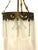Antique French Brass Glass Rod Single-Light Chandelier, 1890s For Sale - Image 6 of 7