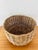 Vintage Rustic Woven Wicker / Reed Basket Planter Organizer For Sale In Palm Springs - Image 6 of 8